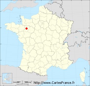 Fond de carte administrative de La Chapelle-Anthenaise petit format